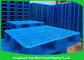 Heavy Duty Rackable 1 Ton Steel Reinforced blue Plastic Pallets 1200*1000mm