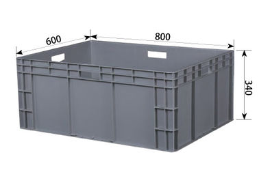 Standard WarehouseEuro Stacking Containers การเคลื่อนย้ายที่เก็บข้อมูลสีเทาน้ำหนักเบา