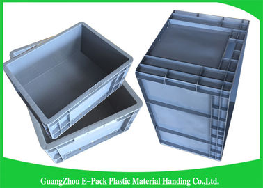Standard WarehouseEuro Stacking Containers การเคลื่อนย้ายที่เก็บข้อมูลสีเทาน้ำหนักเบา
