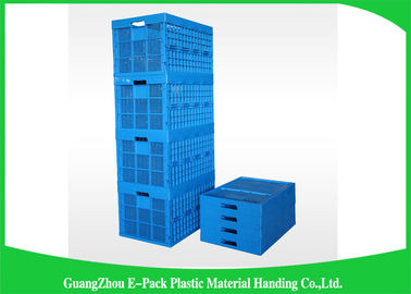 ลังพลาสติกพับตาข่ายระบายอากาศที่ทนทานแบบพกพาวางซ้อนกันได้ 600 * 400 * 400 มม