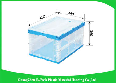 กล่องเก็บของพลาสติกแบบพับได้ Virgin PP พร้อมฝาปิด, ภาชนะพลาสติกพับได้ Waterproof