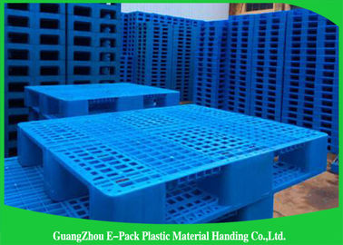 Heavy Duty Rackable 1 Ton Steel Reinforced Blue พาเลทพลาสติก 1200*1000mm