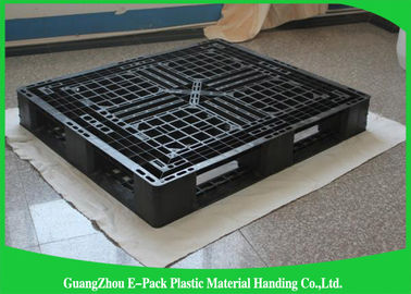 พาเลทพลาสติกน้ำหนักเบา 1200 * 1000 มม. พาเลทพลาสติกวางซ้อนกันได้ชั้นเดียว