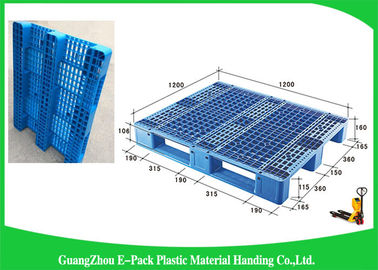 100% Virgin HDPE Heavy Duty Plastic Pallets การหมุนเวียนของการขนส่งที่สามารถรีไซเคิลได้