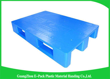 พาเลทพลาสติกสีน้ำเงินขนาด 1200 * 800 มม. พร้อมรางเลื่อน 3 อัน, พาเลทลื่นไถลพลาสติก Virgin HDPE