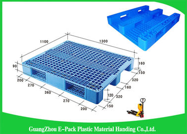 พาเลทยูโรพลาสติก HDPE บริสุทธิ์ 100% วางซ้อนกันได้สำหรับอุตสาหกรรมอาหาร
