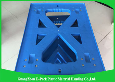 750 * 570 * 175 มม. พาเลทพลาสติกเคลื่อนย้ายได้ Dolly Pallet Heavy Duty สี่ล้อ 100% PP