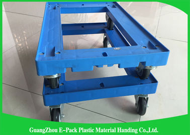 เป็นมิตรกับสิ่งแวดล้อม Tic Moving Dolly กรอบพลาสติก 4 ล้อสำหรับแพลตฟอร์มอุตสาหกรรม