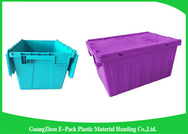 ภาชนะบรรจุฝาพลาสติก PP สีฟ้า , กล่องเก็บของพลาสติกพร้อมฝาปิด