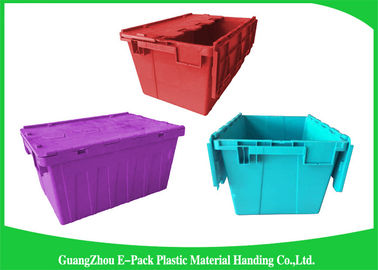 ภาชนะบรรจุฝาพลาสติก PP สีฟ้า , กล่องเก็บของพลาสติกพร้อมฝาปิด