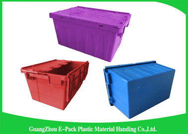 ภาชนะบรรจุฝาพลาสติก PP สีฟ้า , กล่องเก็บของพลาสติกพร้อมฝาปิด