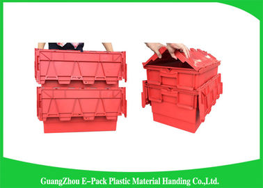 ภาชนะพลาสติกเก็บของขนาดใหญ่วางซ้อนกันได้พร้อมฝาปิด 600*400*365 มม.