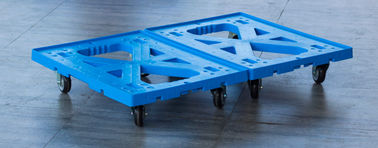 สอง Totes กำลังโหลดพลาสติกเคลื่อนย้าย Dolly 4 นิ้ว PU Casters More Function