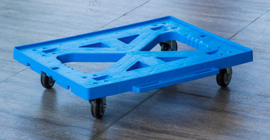 สอง Totes กำลังโหลดพลาสติกเคลื่อนย้าย Dolly 4 นิ้ว PU Casters More Function