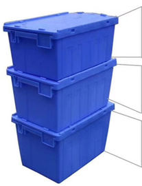 โลโก้ที่กำหนดเองพิมพ์บรรจุภัณฑ์ฝาพลาสติกที่แนบมา / PP Tote Boxes