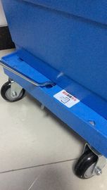 3 นิ้วสี่ล้อ PU พลาสติก Stacking Dolly Rudder การเคลื่อนย้าย Customized