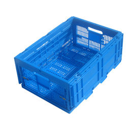 ภาชนะพลาสติกพับได้น้ำหนักเบา 600 * 400 Mm Virgin Polypropylene Foods กำลังโหลด