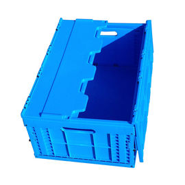 สีกล่องหิ้วพลาสติกแบบพับได้ที่ทนทานปรับแต่งได้ 600 * 400 mm
