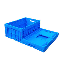 แรงกระแทก - ความต้านทาน Virgin PP พับ Tote Boxes Solid Bottom 600*400 mm
