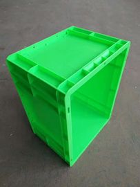 เป็นมิตรกับสิ่งแวดล้อม Euro Stacking Containers 400 * 300 mm Virgin Plastic Color Customized