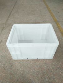 ความจุในการโหลด 15 กก. Virgin Polyethylene Euro Containers 400 * 300 มม. ที่เก็บแสงของสายพานลำเลียง