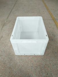ความจุในการโหลด 15 กก. Virgin Polyethylene Euro Containers 400 * 300 มม. ที่เก็บแสงของสายพานลำเลียง
