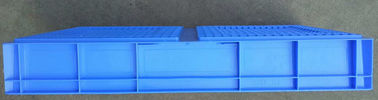 วัสดุ Virgin PP หรือ PE ที่ทนทาน Euro Stacking Containers สีที่กำหนดเอง 800 * 400 * 120mm