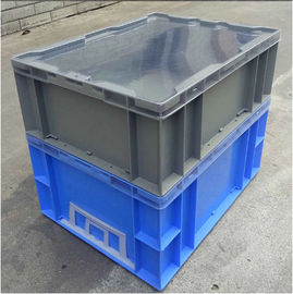 800*600*120 มม. Virgin PP หรือ PE ภาชนะพลาสติกซ้อน / Euro Stacking Boxes