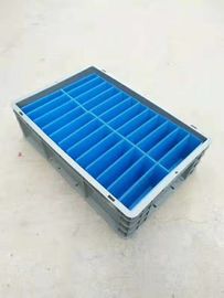 800*600*120 มม. Virgin PP หรือ PE ภาชนะพลาสติกซ้อน / Euro Stacking Boxes