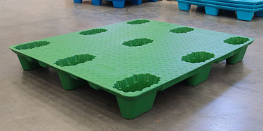 ทนต่อแรงกระแทก Nine Foot 4T Plastic Blow Molding Pallets 1200*800 mm Euro Pallets