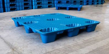 การปรับแต่ง 1100 * 1100 Mm LDPE Blow Molding พาเลทพลาสติก Single Faced