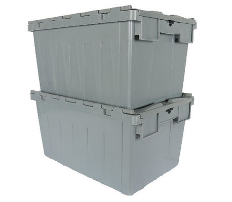 Virgin PP Standard โลจิสติกการจัดส่งสินค้า Totes สีเทา