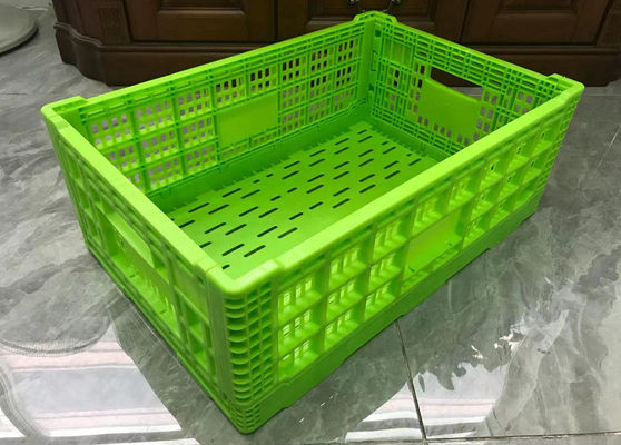4400PCS กำลังโหลดลังพลาสติก Vented 600 * 400 มม. สำหรับ Veg Fruits