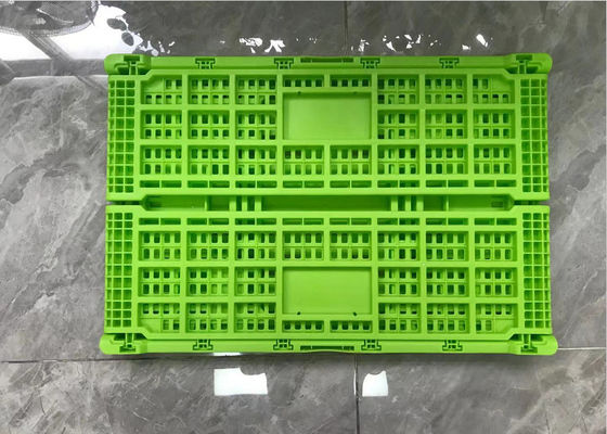 4400PCS กำลังโหลดลังพลาสติก Vented 600 * 400 มม. สำหรับ Veg Fruits