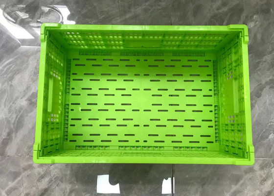 4400PCS กำลังโหลดลังพลาสติก Vented 600 * 400 มม. สำหรับ Veg Fruits