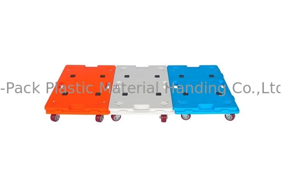 150kgs กำลังโหลด Multi Function Plastic Moving Dolly 3 นิ้ว PU Wheels