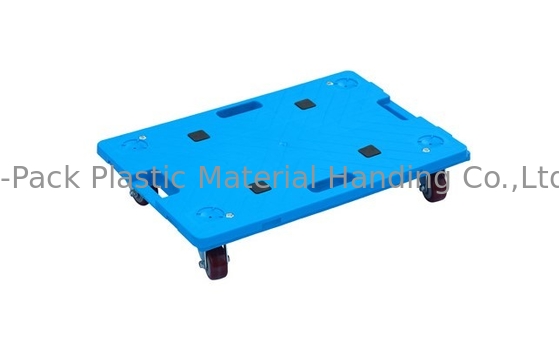 150kgs กำลังโหลด Multi Function Plastic Moving Dolly 3 นิ้ว PU Wheels