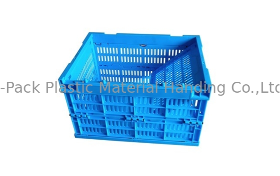 ลังพลาสติกผักและผลไม้สีน้ำเงินขนาดเล็ก 400 * 300 มม.