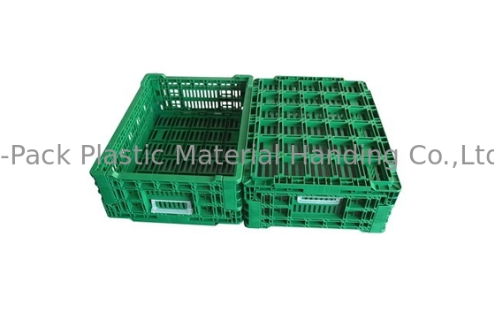 ผักพับลังพลาสติกลังผลไม้อุตสาหกรรมลังเก็บผลไม้ 400*300*140mm