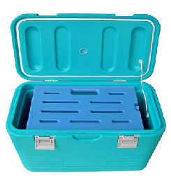 Medical Industry Insulated Cooler Box 65L Volume GPS Tracking Data Uploading