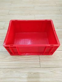 Virgin Plastic Red Euro Stacking Containers 400*300 mm Conveyor Sorting System Lids Option